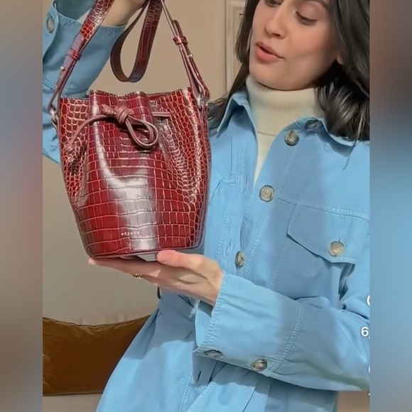 Sezane Marena Jacket Light Blue Size 12 - Picture 14 of 16